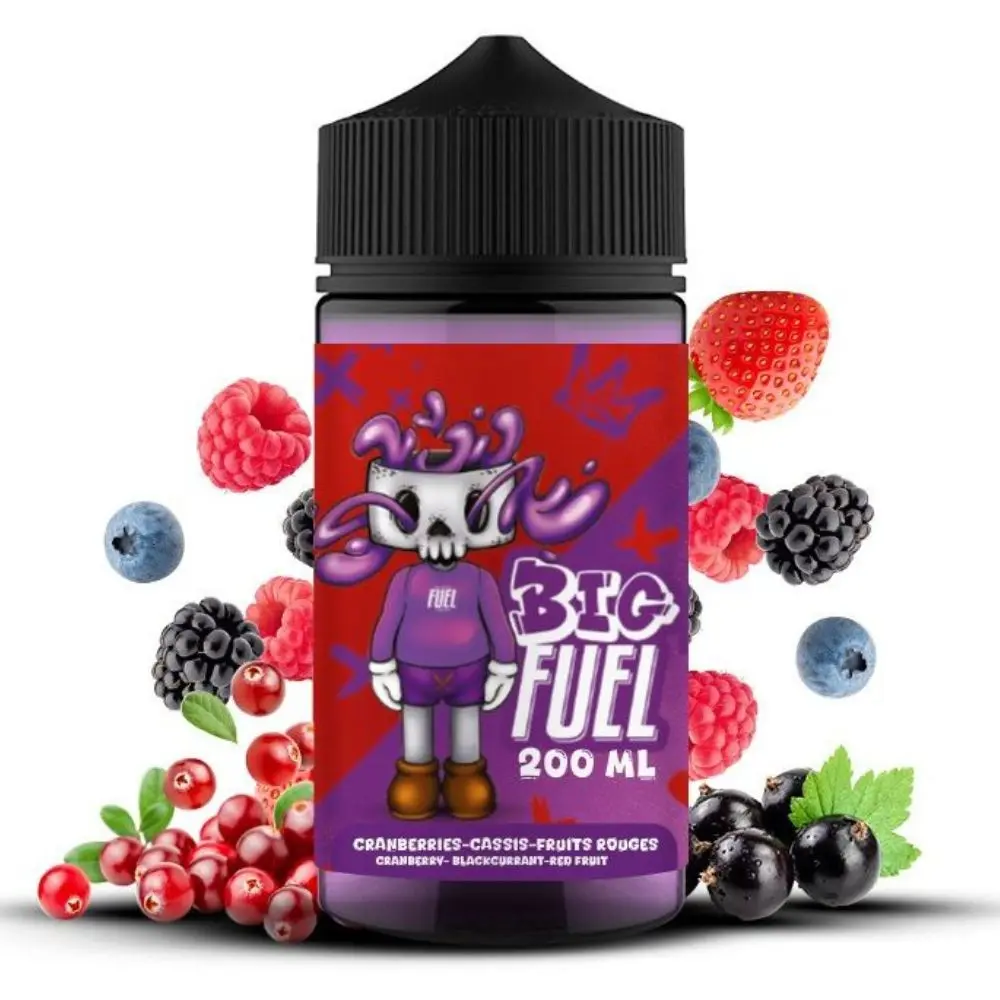 Cranberries, Cassis, Fruits Rouges Big Fuel - 200ml