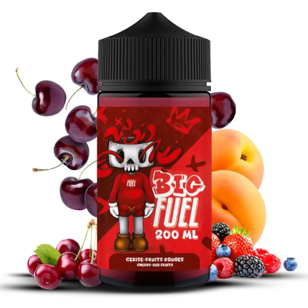 Cerise, Fruits Rouges, Abricot Big Fuel - 200ml