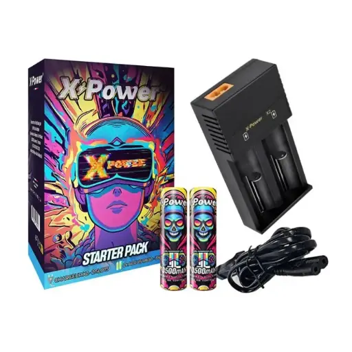 Starter Pack - Chargeur X2 Accus 18650 3000mAh